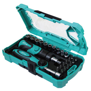 26Pcs 1/4 Socket Electronic Tool Kit