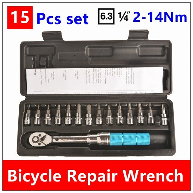 1/4Inch 1-25Nm Click Adjustable Torque Wrench Repair Tools