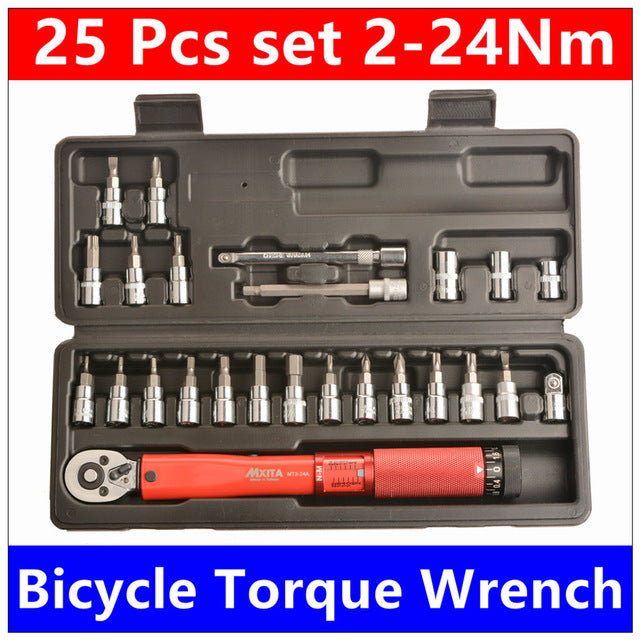 1/4Inch 1-25Nm Click Adjustable Torque Wrench Repair Tools