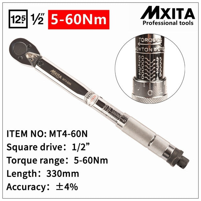 1/4Inch 1-25Nm Click Adjustable Torque Wrench Repair Tools