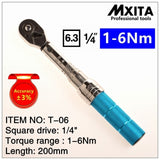 1/4Inch 1-25Nm Click Adjustable Torque Wrench Repair Tools