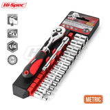 15Pc 1/4 Cr-V Drive Bike Torque Wrench Repair Tools