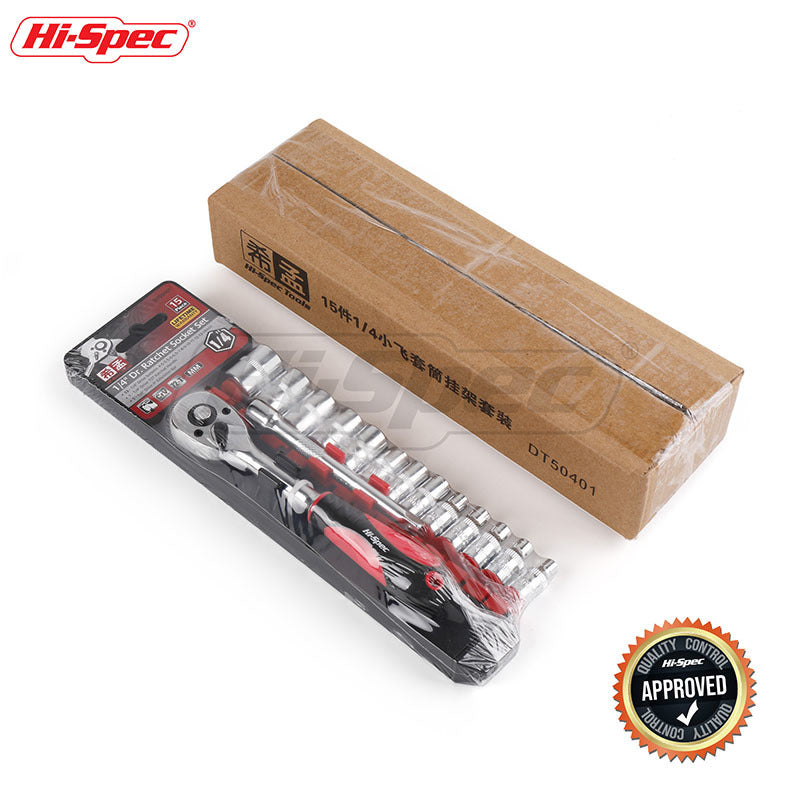 15Pc 1/4 Cr-V Drive Bike Torque Wrench Repair Tools